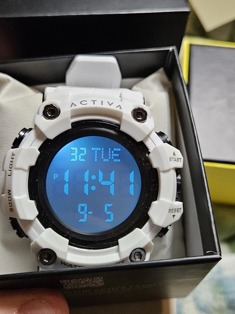 NIB Activa x Invicta Kadron Digital Men's Sport Watch - White 53mm
